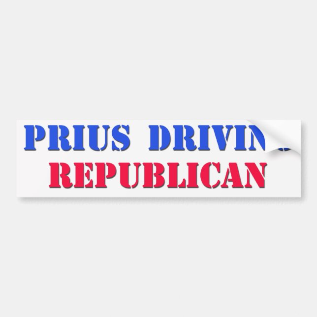 Autocollant De Voiture priusdrivingrepublican (Devant)