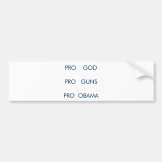 Autocollant De Voiture pro adhésif pour pare-chocs d'obama et d'armes à