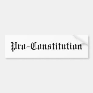 Autocollant De Voiture Pro-Constitution