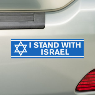 Autocollant De Voiture Pro-Israël Je Me Trouve Avec Israël
