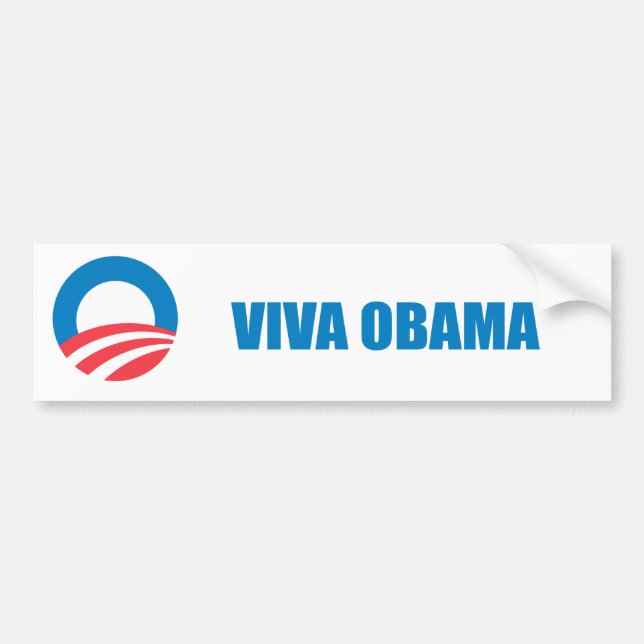 Autocollant De Voiture Pro-Obama - VIVAT OBAMA (Devant)
