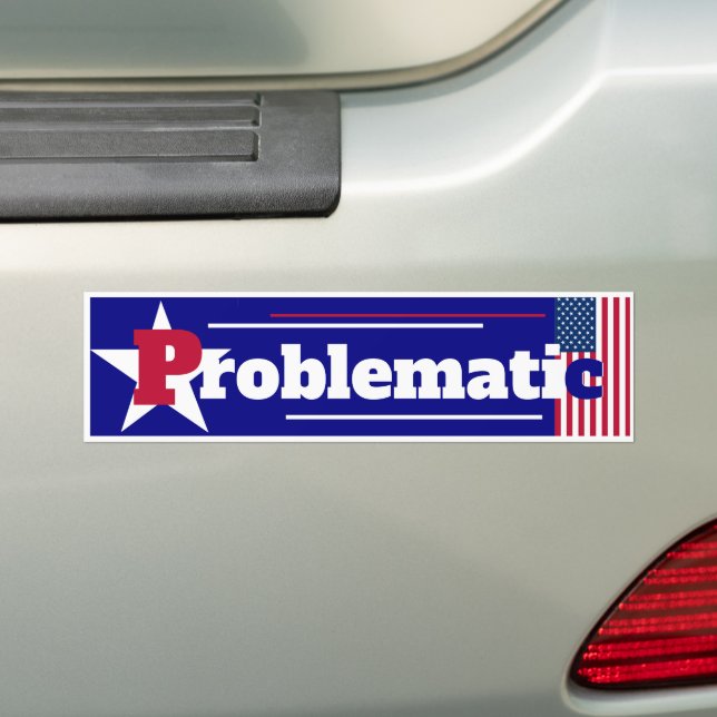 Autocollant De Voiture Problematic Bumper Sticker (En voiture)