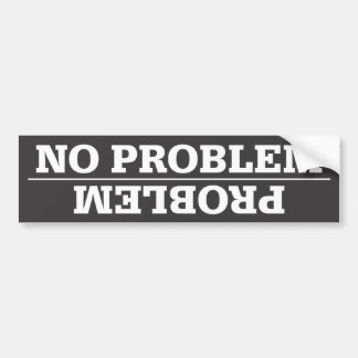 Autocollant De Voiture Problème/aucun adhésif pour pare-chocs de problème