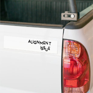 Autocollant De Voiture Problème d'alignement Ironie d'entreprise Imperméa