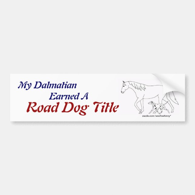 Autocollant De Voiture Procès de route : Titre de RD - Dalmate (Devant)