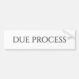 AUTOCOLLANT DE VOITURE PROCESSUS DUE