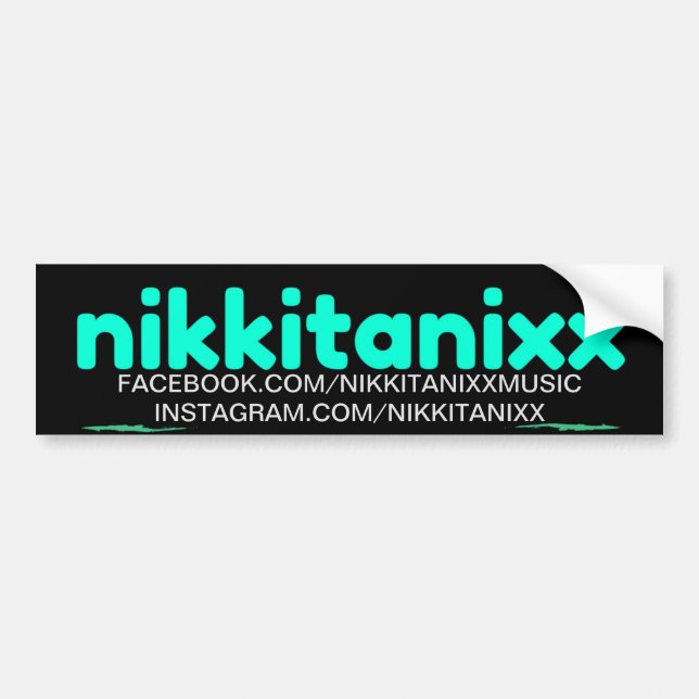Autocollant De Voiture Promo de Nikkitanixx (Devant)