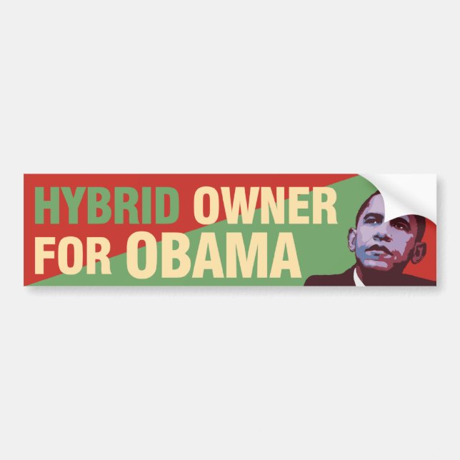 Autocollant De Voiture Propriétaire hybride pour Obama - adhésif pour (Devant)