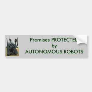 Autocollant De Voiture Protégé par les robots autonomes