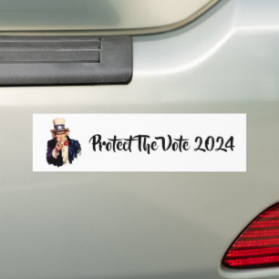 Autocollant De Voiture Protéger L'Autocollant Bumper Vote 2024