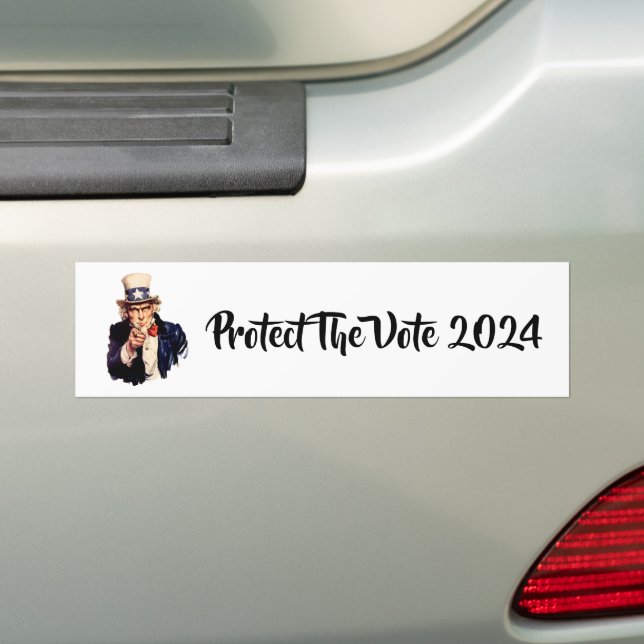 Autocollant De Voiture Protéger L'Autocollant Bumper Vote 2024 (En voiture)