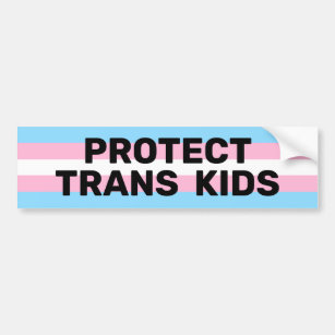 Autocollant De Voiture Protéger les enfants trans   Indicateur de trans