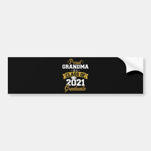 Autocollant De Voiture Proud grandma of a class of 2021 graduate