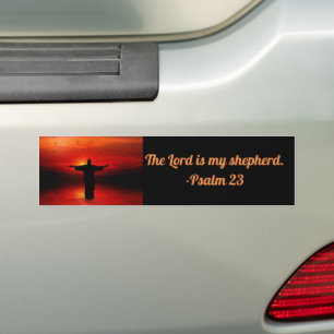 Autocollant De Voiture Psaume 23 The Lord is my Shepherd Bumper