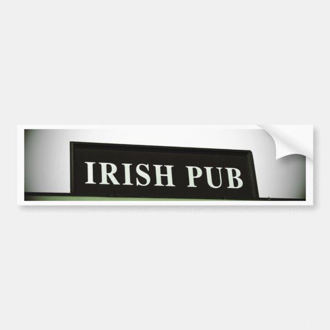 Autocollant De Voiture Pub irlandais (Devant)