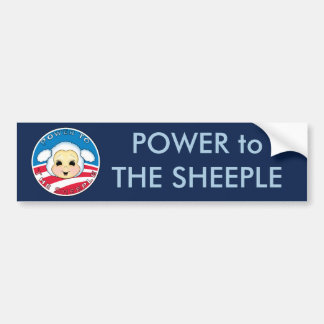 Autocollant De Voiture Puissance au Sheeple (Obama)