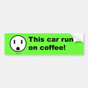 Autocollant De Voiture Puissance de café - adhésif pour pare-chocs