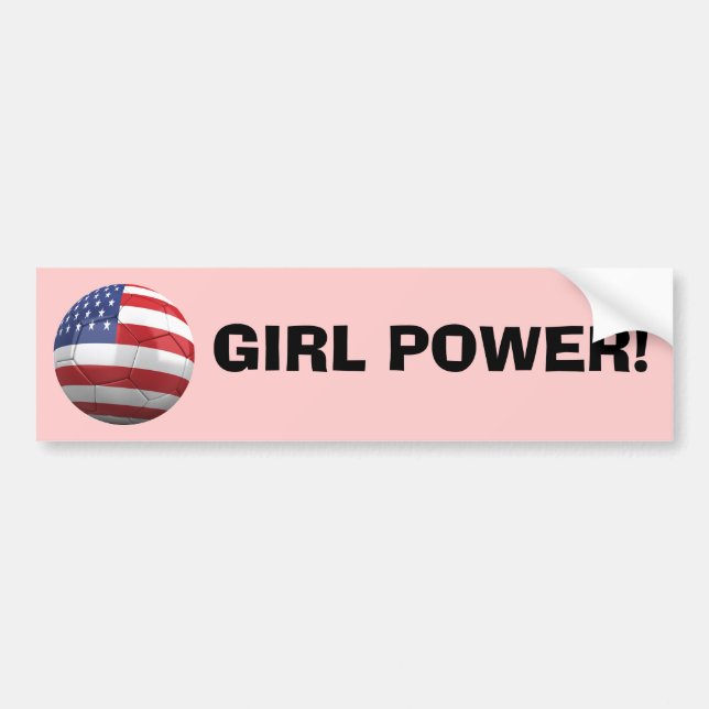 AUTOCOLLANT DE VOITURE PUISSANCE DE FILLE ! (Devant)