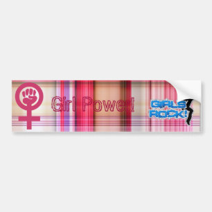 Autocollant De Voiture Puissance de fille !