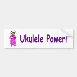 Autocollant De Voiture Puissance d'ukulélé !