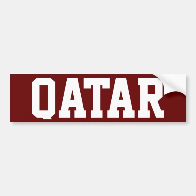Autocollant De Voiture Qatar (Devant)