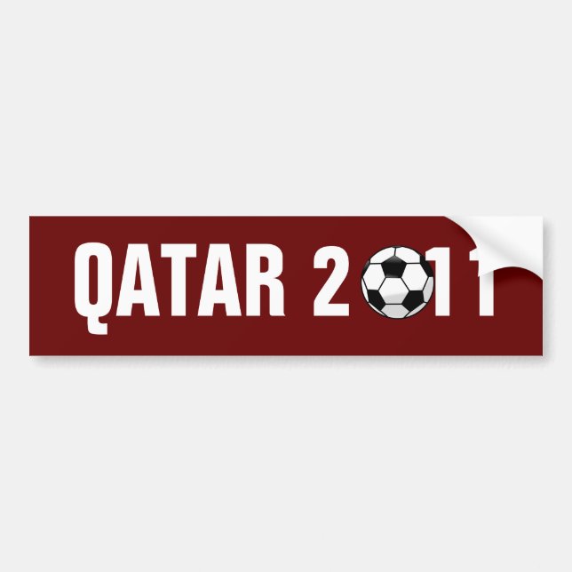 AUTOCOLLANT DE VOITURE QATAR 2011 (Devant)