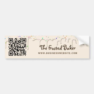 Autocollant De Voiture QR Code Frosting Boulangerie