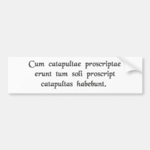 Autocollant De Voiture Quand des catapultes sont proscrites .......