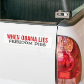 Autocollant De Voiture Quand Obama Met Fin À La Liberté (On Truck)