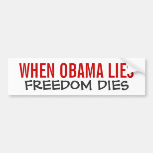 Autocollant De Voiture Quand Obama Met Fin À La Liberté