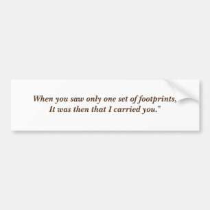 Autocollant De Voiture Quand vous n'avez vu qu'un jeu d'empreintes