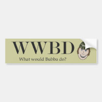 Que Bubba ferait-il ? Adhésif pour pare-chocs