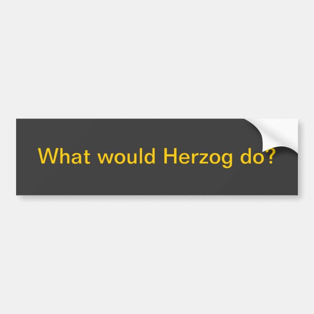 Autocollant De Voiture Que Herzog ferait-il ? (Devant)