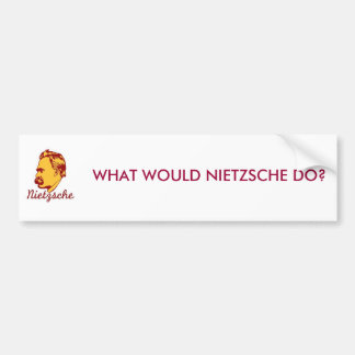 Autocollant De Voiture Que Nietzsche ferait-il ? Adhésif pour pare-chocs