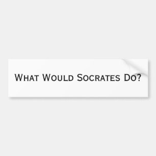 Autocollant De Voiture Que Socrates ferait-il ?