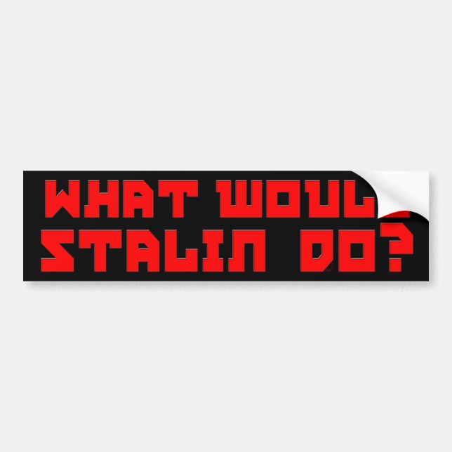 Autocollant De Voiture Que Stalin ferait-il ? (Devant)