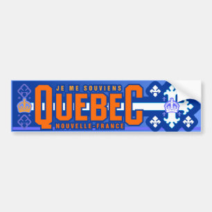 Autocollant De Voiture Québec. La Nouvelle-France