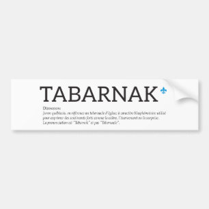 Autocollant De Voiture Québec Tabarnak Juron Joual Humour Français