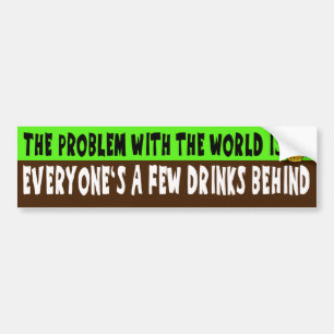 Autocollant De Voiture Quelques boissons derrière l'adhésif pour