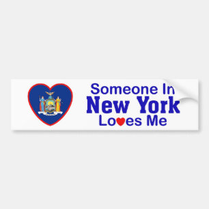Autocollant De Voiture Quelqu'un à New York m'aime