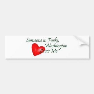 Autocollant De Voiture Quelqu'un dans les fourchettes, Washington m'aime