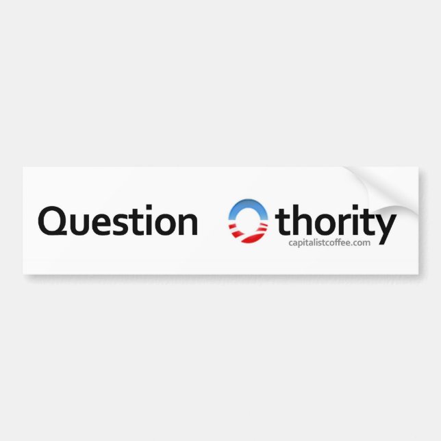 Autocollant De Voiture Question Othority (Devant)