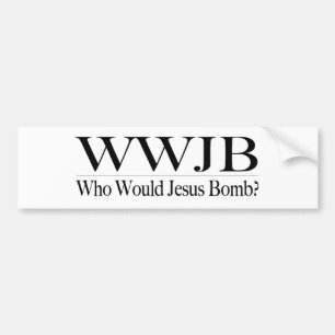 Autocollant De Voiture Qui bombe de Jésus (Wwjb)
