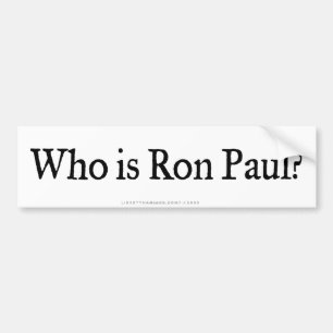 Autocollant De Voiture Qui est adhésif pour pare-chocs de Ron Paul