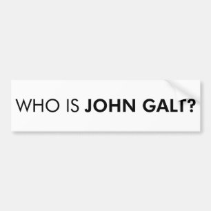 Autocollant De Voiture Qui est John Galt ? La question