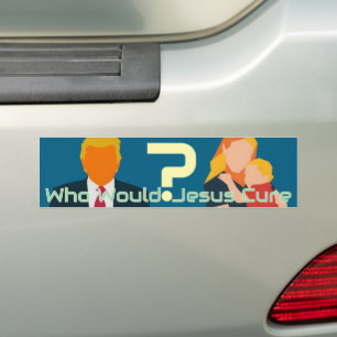 Autocollant De Voiture Qui Jésus guérirait-Il ? Un militant de la questio