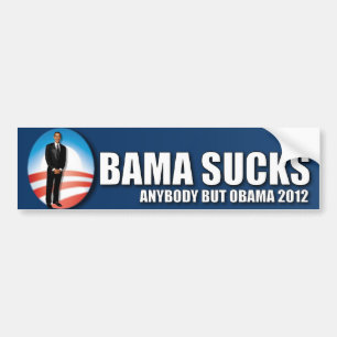 Autocollant De Voiture Quiconque mais Obama 2012 - Obama suce