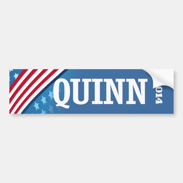 AUTOCOLLANT DE VOITURE QUINN 2014 (Devant)