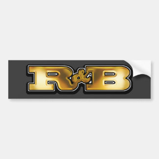 Autocollant De Voiture R&B d'or