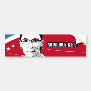 Autocollant De Voiture R.B.G. notoires - Ruth Bader Ginsburg